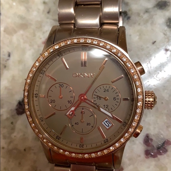 DKNY Caramel Rose Gold Aluminum Watch - Picture 3 of 6
